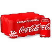Los mejores  - Coca-Cola Sabor Original - Refresco de cola - Pack 12 latas 330 ml
